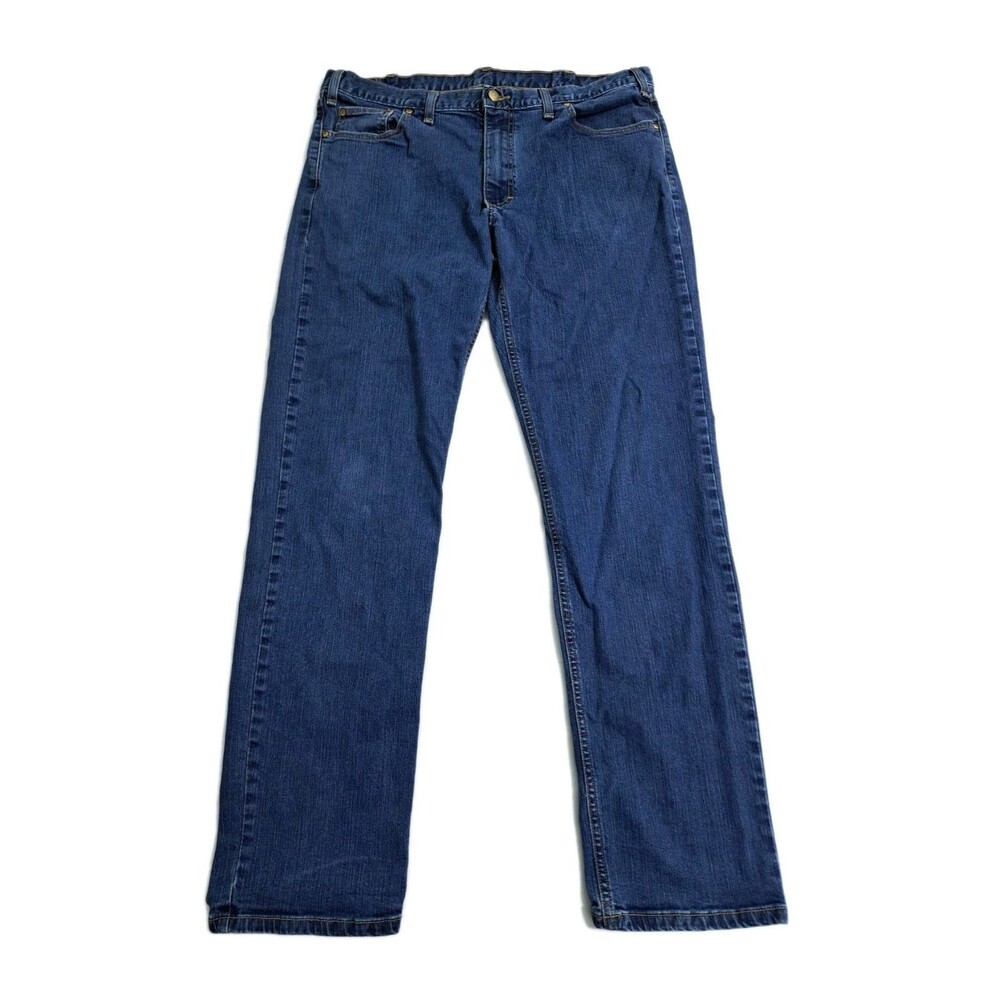 Bills Khakis Jeans Men 37x32 Blue Denim Pants 5 Pocket Trim Fit Vintage USA Made